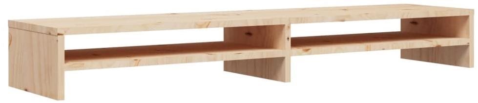 Shumee Stojan na monitor, 100  ×  24  ×  13 cm, masivní borové dřevo
