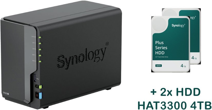 Synology DS225+2xHAT3300-4T