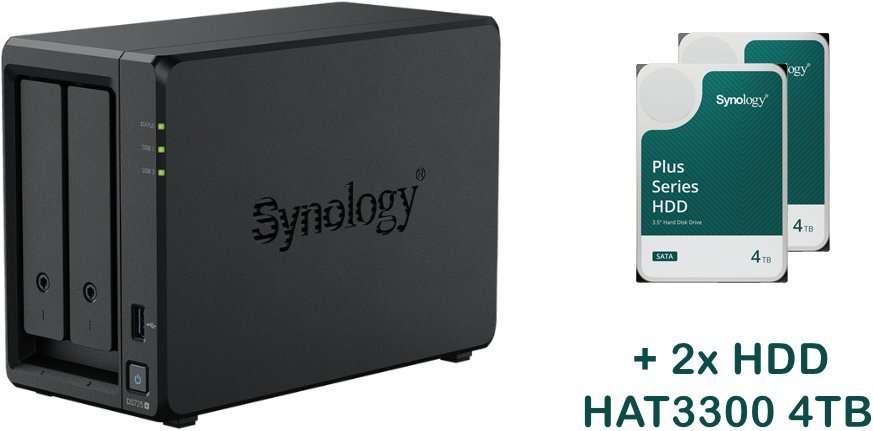 Synology DS725+2xHAT3300-4T