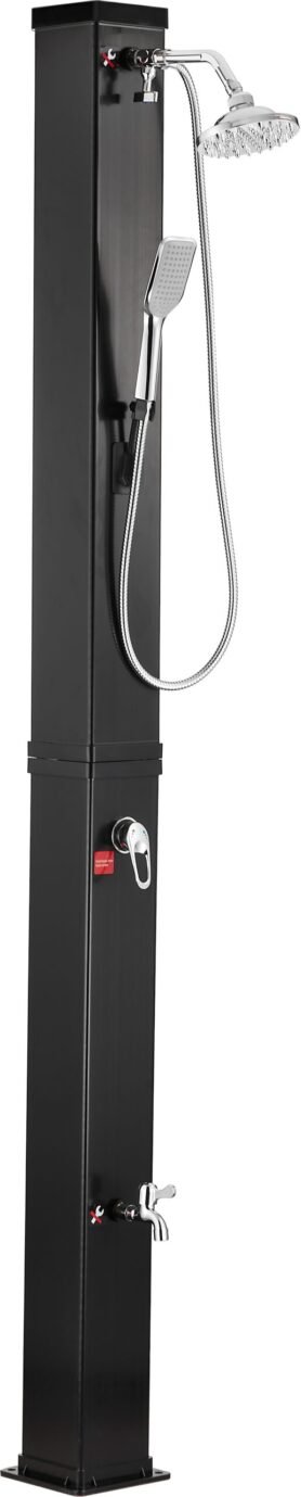 SNUOFAN KR702 Sprcha solární, 40 l, černá, ruční sprcha