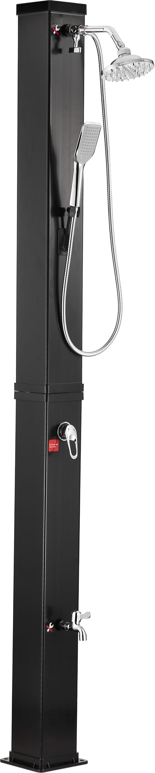 SNUOFAN KR702 Sprcha solární, 40 l, černá, ruční sprcha