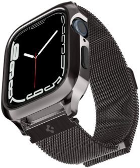 Spigen Metal Fit Pro Graphite Apple Watch 9/8/7 45mm