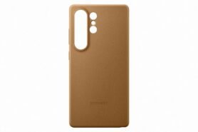 Samsung Galaxy S25 Ultra Zadní kryt z veganské kůže Gold