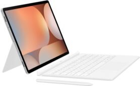 Samsung Galaxy Tab S10+/S9+/S9 FE+ Book Cover Keyboard White