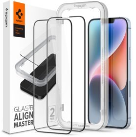 Spigen Glass tR AlignMaster HD 1 Pack FC Black iPhone 14/13 Pro/13