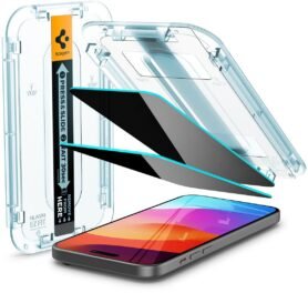 Spigen Glass tR EZ Fit (Privacy) 2 Pack Transparency iPhone 16/15