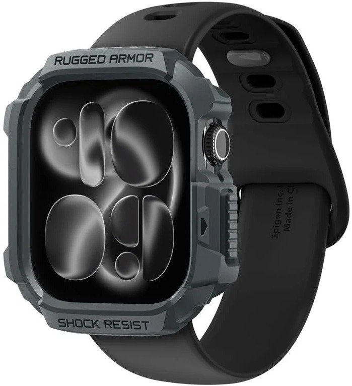 Spigen Rugged Armor 2 Apple Watch 11 46mm Dark Gray