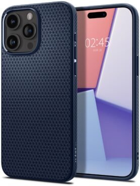 Spigen Liquid Air Navy Blue iPhone 15 Pro Max