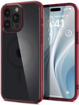 Spigen Ultra Hybrid MagSafe Frost Deep Red iPhone 15 Pro