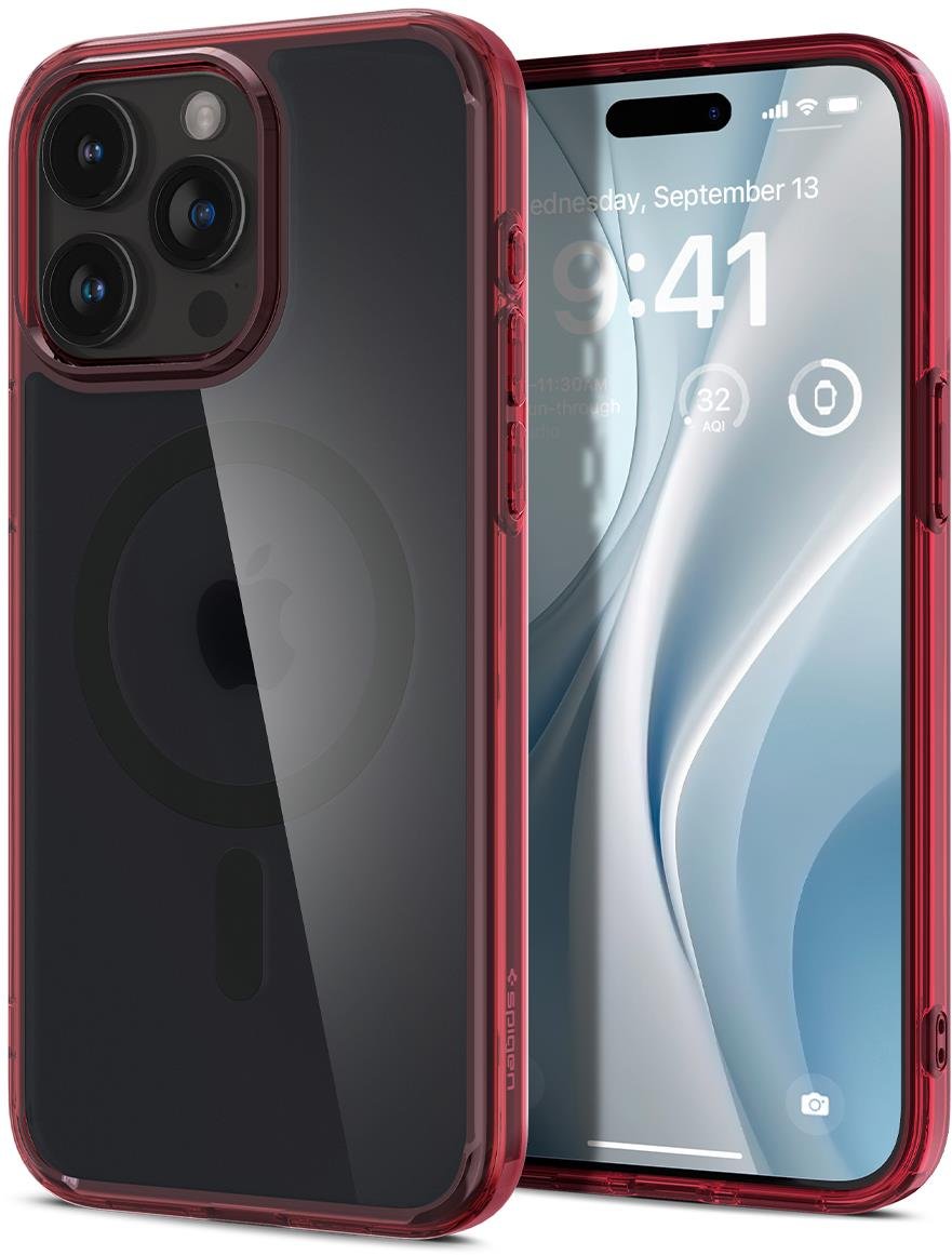 Spigen Ultra Hybrid MagSafe Frost Deep Red iPhone 15 Pro