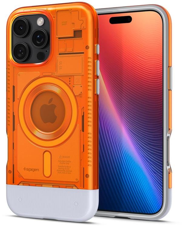 Spigen Classic C1 MagSafe Tangerine iPhone 16 Pro Max