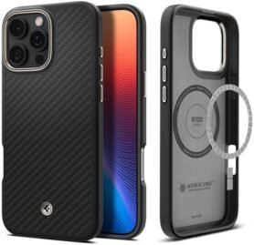 Spigen Enzo Aramid Black Natural iPhone 16 Pro Max