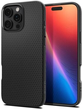 Spigen Liquid Air Matte Black iPhone 16 Pro Max