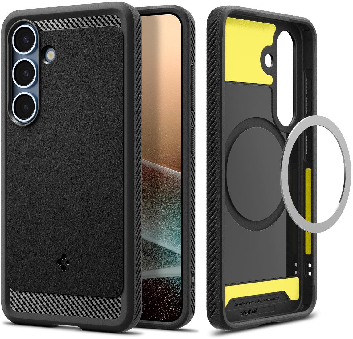Spigen Rugged Armor MagSafe Matte Black Samsung Galaxy S25+