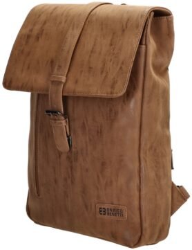 Enrico Benetti Batoh Rotterdam Laptop Backpack 17,3" Camel