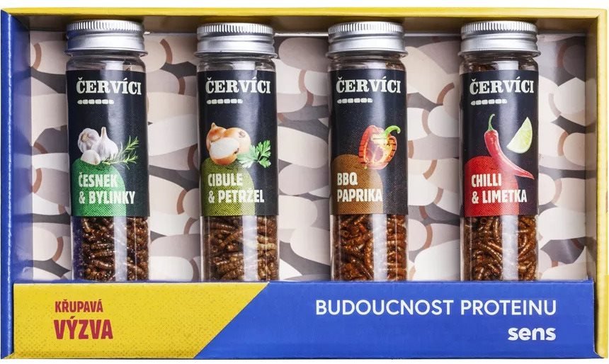 SENS Kořenění červíci - Dárkový set 4 chutí
