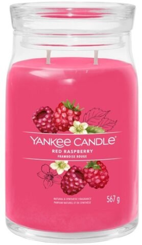 YANKEE CANDLE Signature sklo 2 knoty Red Raspberry 567 g