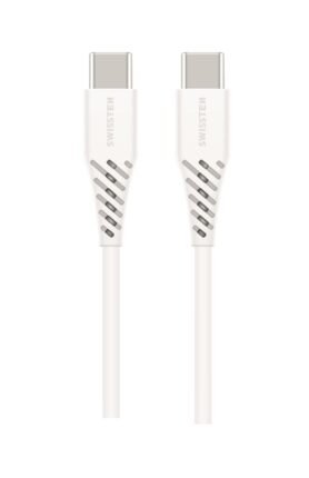 Swissten datový kabel USB-C / USB-C Power Delivery (100W) 2,5m bílý