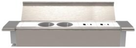 IN Vestavná zásuvková lišta se 2 zásuvkami a 2xUSB A+C