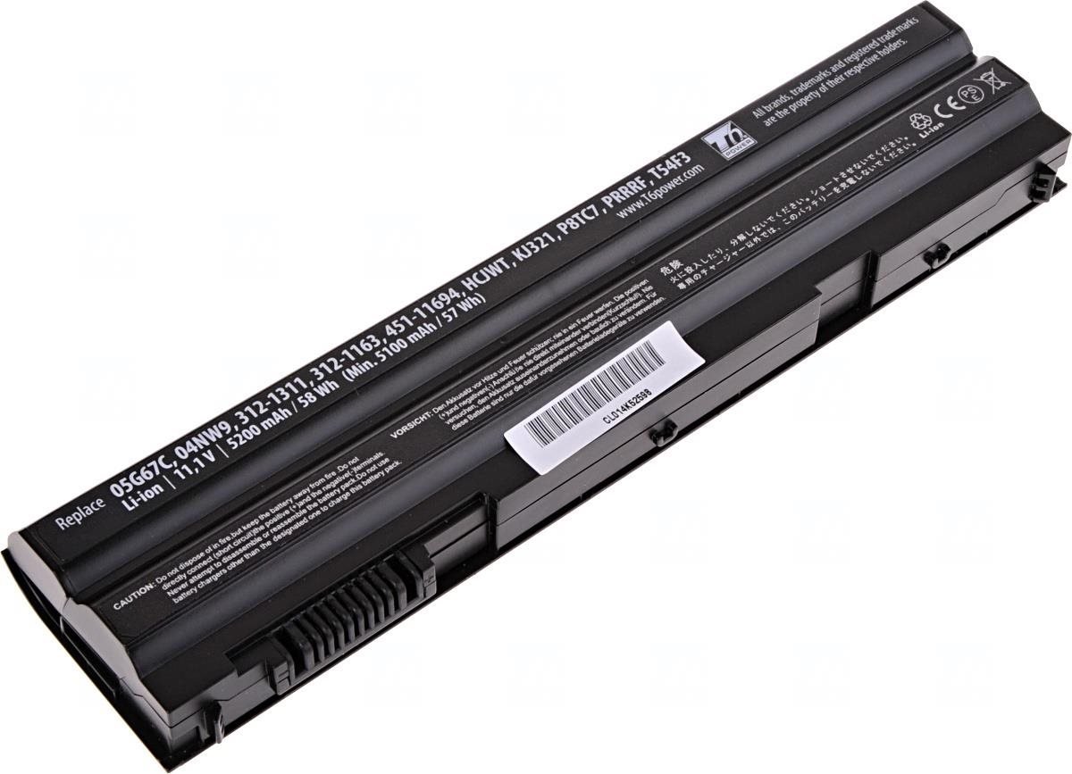 T6 power Dell Latitude E6420, E6520, E5420, E5520, 5200mAh, 58Wh, 6cell