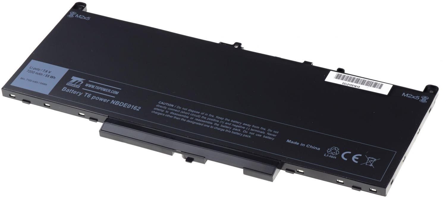 T6 power Dell Latitude E7270, E7470, 7200mAh, 55Wh, 4cell, Li-pol