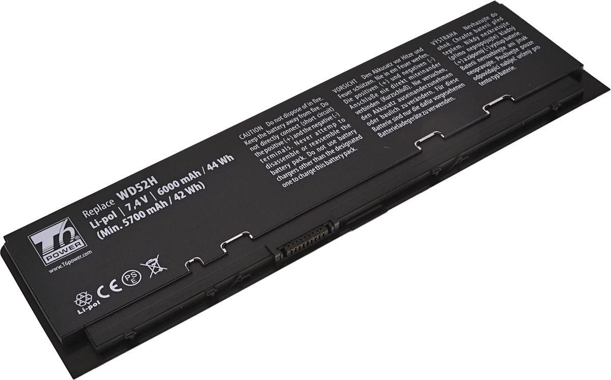 T6 Power pro notebook Dell VFV59, Li-Poly, 7,4 V, 6000 mAh (44 Wh), černá