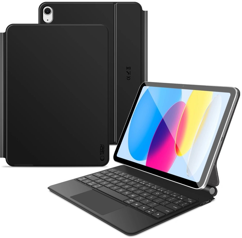 Tech-Protect Smartcase Magnetic pouzdro s klávesnicí na iPad 11'' 11gen 2025, černé