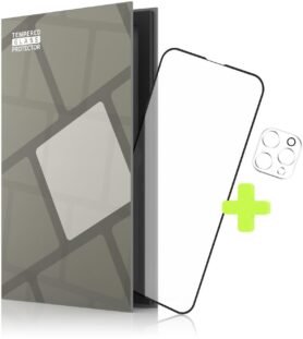 Tempered Glass Protector rámečkové pro iPhone 13 Pro + sklo na kameru (Case Friendly)