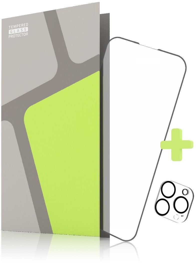 Tempered Glass Protector rámečkové pro iPhone 14 Pro + sklo na kameru