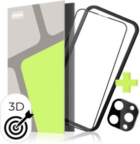 Tempered Glass Protector pro iPhone 15 Pro + sklo na kameru + instalační rámeček (Case Friendly)