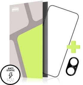 Tempered Glass Protector pro iPhone 17, s lepicí ESD vrstvou odpuzující prach (CaseFriendly)