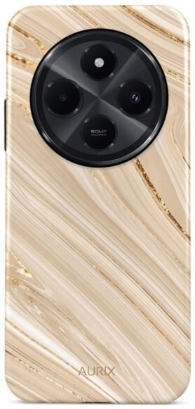 TopQ Kryt AURIX Xiaomi Redmi 14C pevný Golden Sands 132690