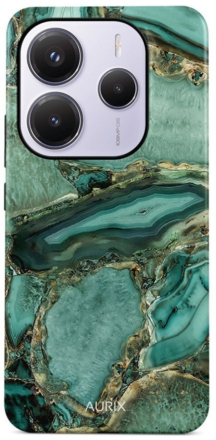 TopQ Kryt AURIX Xiaomi Redmi Note 14 5G pevný Emerald Glow 136499