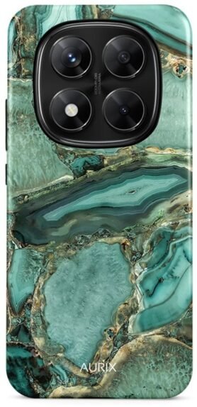 TopQ Kryt AURIX Xiaomi Redmi Note 14 Pro pevný Emerald Glow 136511