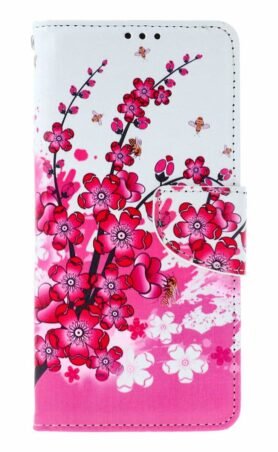 TopQ Pouzdro Vivo V50 Lite knížkové Kytičky textil 140225