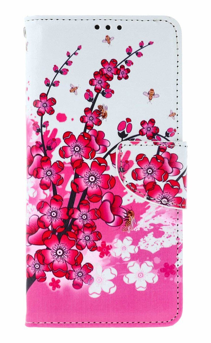 TopQ Pouzdro Vivo V50 Lite knížkové Kytičky textil 140225