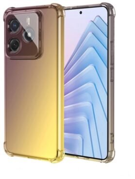 TopQ Kryt Xiaomi Redmi Note 14 5G Shock duhový purpurovo-žlutý 136641