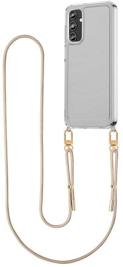 TopQ Esthetique Samsung A15 s béžovou šňůrkou průhledný 126521