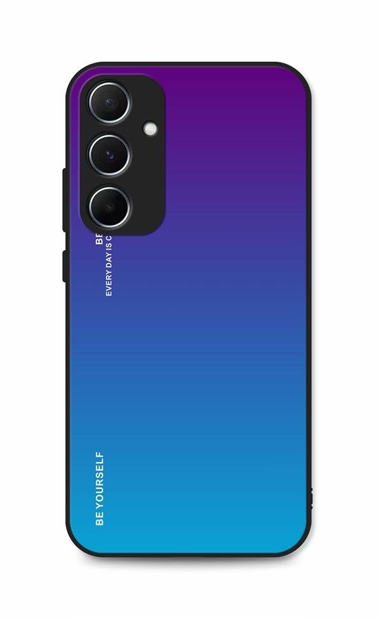 TopQ LUXURY Samsung A55 pevný duhový purpurový 126482