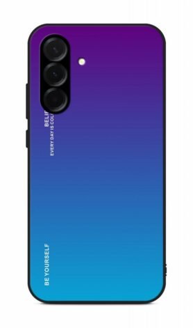 TopQ Kryt LUXURY Samsung A36 pevný duhový purpurový 138618