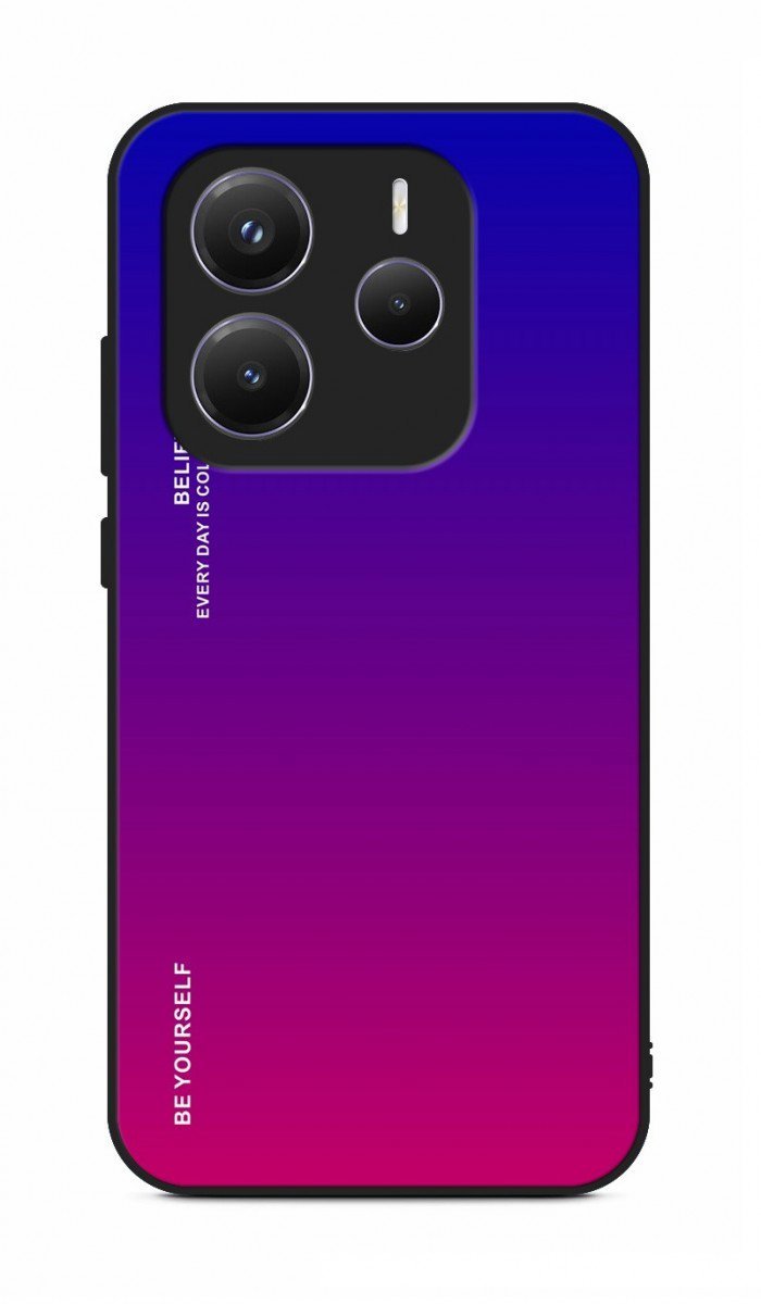 TopQ Kryt LUXURY Xiaomi Redmi Note 14 pevný duhový fialový 136542