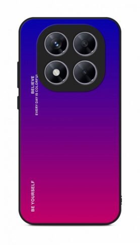 TopQ Kryt LUXURY Xiaomi Redmi Note 14 Pro 5G pevný duhový fialový 136862