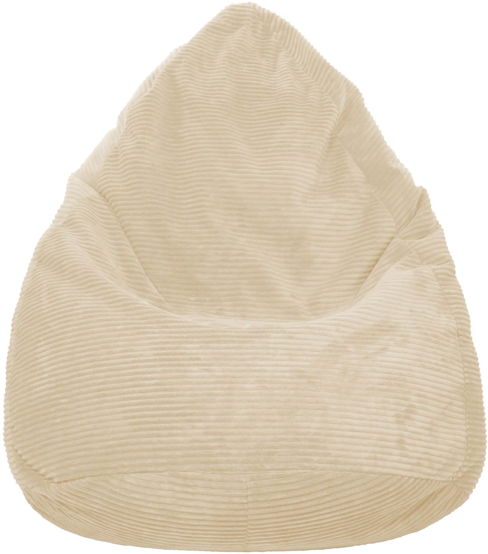 TopKing Sedací vak manšestr Lincoln, béžový, 125 cm
