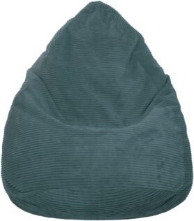 TopKing Sedací vak manšestr Lincoln, tyrkysový, 125 cm