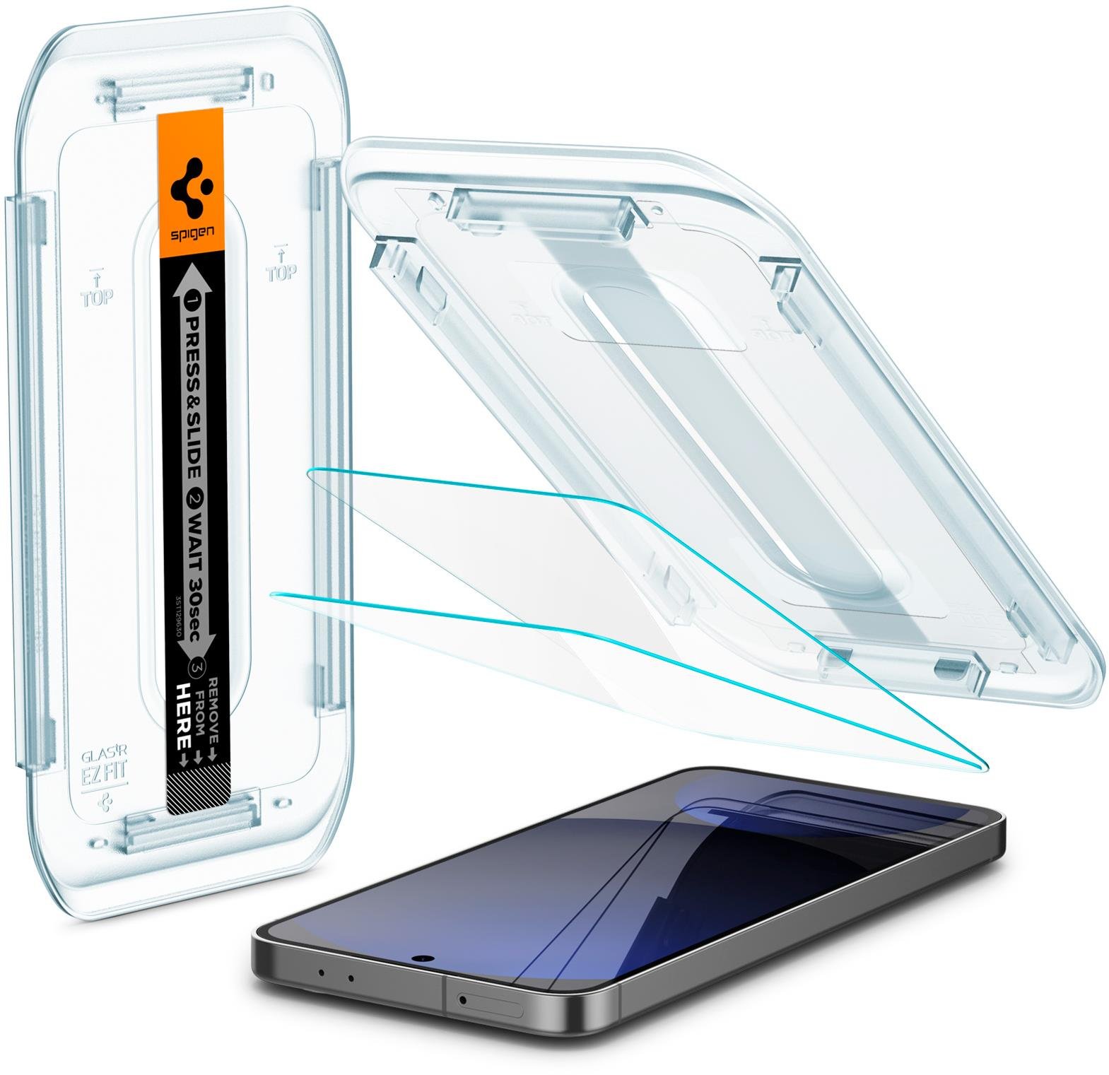 Spigen Glass tR EZ Fit 2 Pack Samsung Galaxy S24 FE/A56 5G průhledný