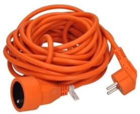 Solight Prodlužovací kabel, 1 zásuvka, oranžová, 10m