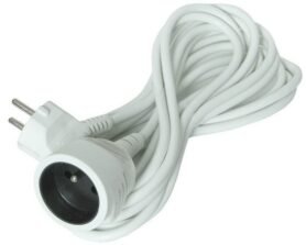 Solight Prodlužovací kabel, 1 zásuvka, bílá, 10m