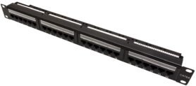 VALUE Patchpanel 19'' kat. 6a, nestíněný, 24 portů, černý