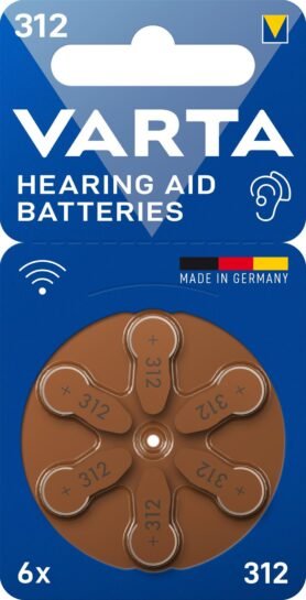 VARTA baterie do naslouchadel VARTA Hearing Aid Battery 312 6ks