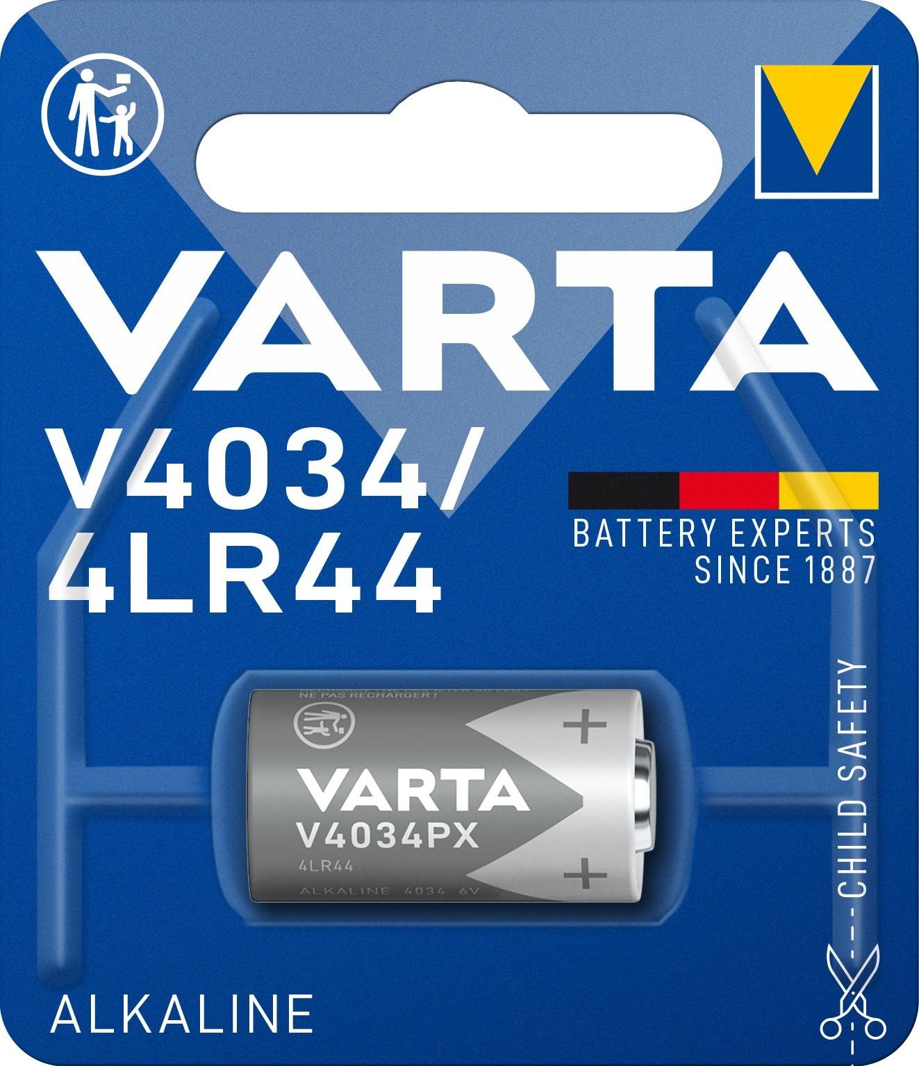 VARTA speciální alkalická baterie V4034/4LR44 1ks